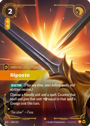 Riposte (206/221) [Spiritforged] Foil - Deck Out Gaming