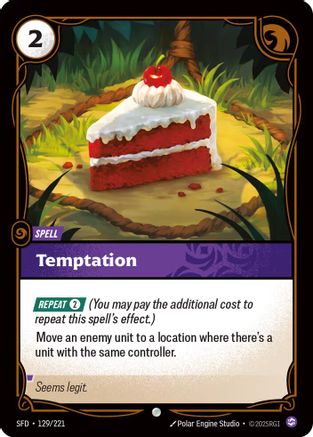 Temptation (129/221) [Spiritforged] Foil - Deck Out Gaming
