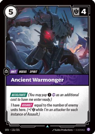Ancient Warmonger (131/221) [Spiritforged] Foil - Deck Out Gaming