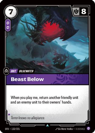 Beast Below (132/221) [Spiritforged] Foil - Deck Out Gaming