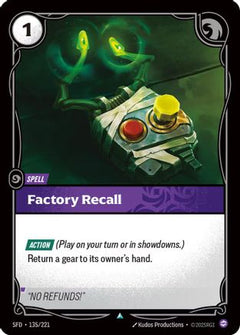 Factory Recall (135/221) [Spiritforged] - Deck Out Gaming