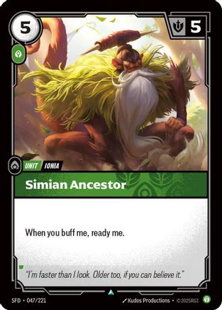 Simian Ancestor (047/221) [Spiritforged] Foil - Deck Out Gaming