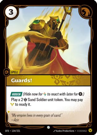 Guards! (154/221) [Spiritforged] Foil - Deck Out Gaming