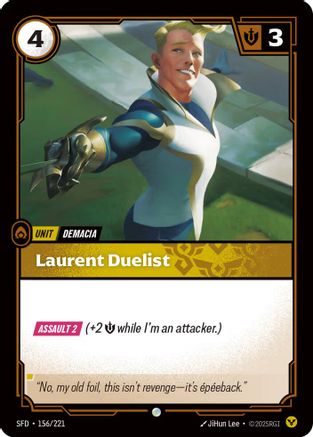 Laurent Duelist (156/221) [Spiritforged] Foil - Deck Out Gaming