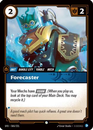 Forecaster (065/221) [Spiritforged] Foil - Deck Out Gaming