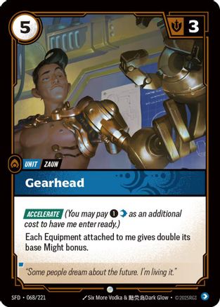 Gearhead (068/221) [Spiritforged] Foil - Deck Out Gaming