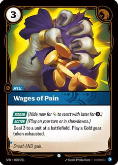 Wages of Pain (070/221) [Spiritforged] - Deck Out Gaming