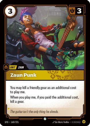 Zaun Punk (160/221) [Spiritforged] - Deck Out Gaming