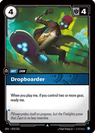 Dropboarder (072/221) [Spiritforged] Foil - Deck Out Gaming