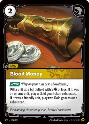 Blood Money (162/221) [Spiritforged] - Deck Out Gaming