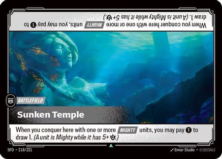 Sunken Temple (218/221) [Spiritforged] Foil - Deck Out Gaming