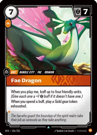 Fae Dragon (101/221) [Spiritforged] - Deck Out Gaming