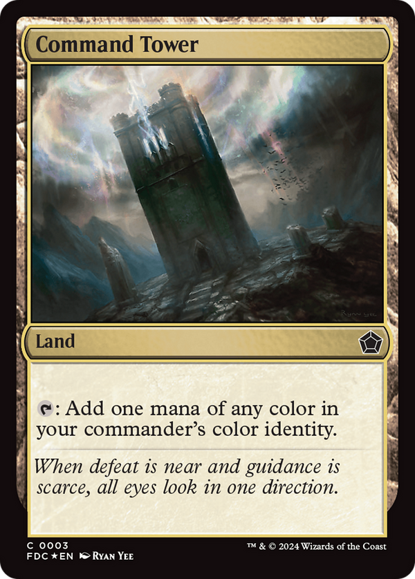 Command Tower (3) [Foundations Commander] foil - Deck Out Gaming