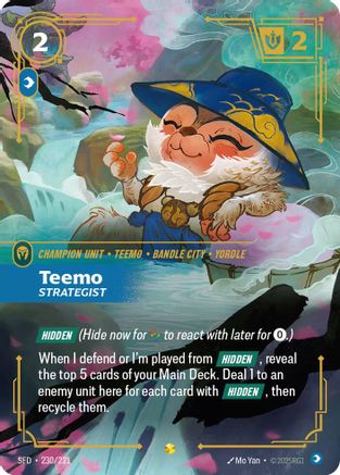 Teemo - Strategist (Overnumbered) (230/221) [Spiritforged] Foil - Deck Out Gaming