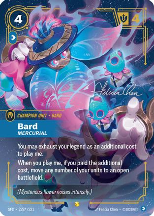Bard - Mercurial (Signature) (228*/221) [Spiritforged] Foil - Deck Out Gaming