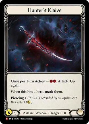 Hunter's Klaive (AAC002) [Armory Deck: Arakni] - Deck Out Gaming