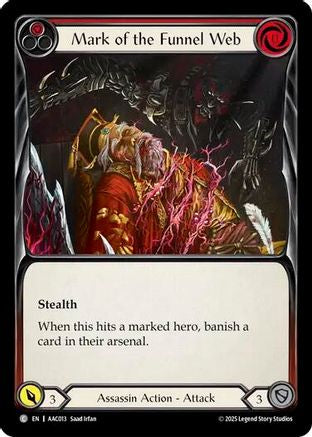 Mark of the Funnel Web (Red) (AAC013) [Armory Deck: Arakni] - Deck Out Gaming