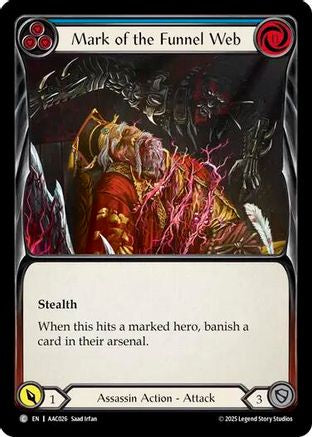 Mark of the Funnel Web (Blue) (AAC026) [Armory Deck: Arakni] - Deck Out Gaming