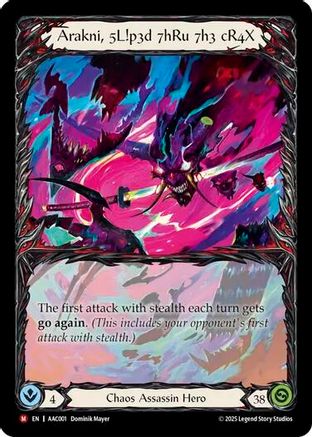 Arakni, 5L!p3d 7hRu 7h3 cR4X (Extended Art) (AAC001) [Armory Deck: Arakni] - Deck Out Gaming
