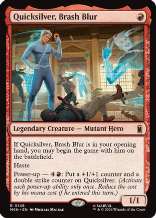 Quicksilver, Brash Blur (148) [Marvel Super Heroes] foil - Deck Out Gaming