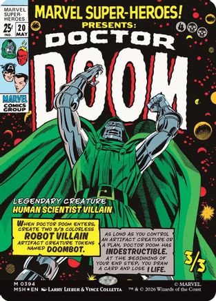 Doctor Doom (Borderless) (394) [Marvel Super Heroes] foil - Deck Out Gaming