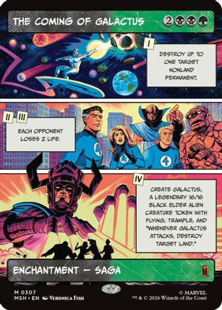 The Coming of Galactus (Borderless) (307) [Marvel Super Heroes] - Deck Out Gaming