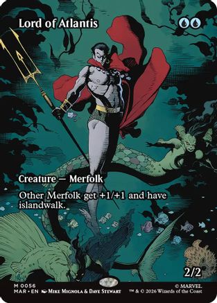 Lord of Atlantis (Borderless) (56) [Marvel Universe Eternal-Legal] foil - Deck Out Gaming