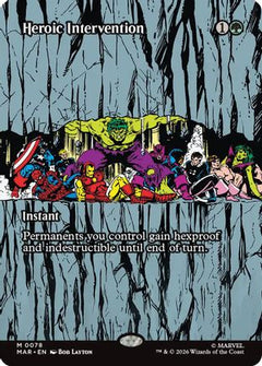 Heroic Intervention (0078) (Borderless) (78) [Marvel Universe Eternal-Legal] - Deck Out Gaming