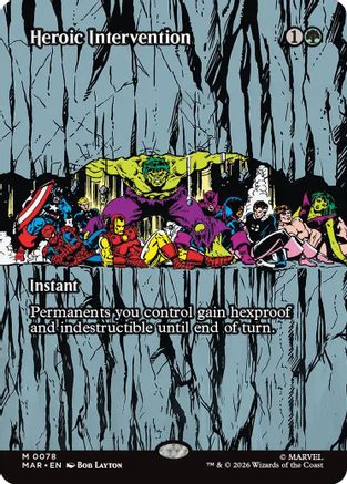Heroic Intervention (0078) (Borderless) (78) [Marvel Universe Eternal-Legal] - Deck Out Gaming