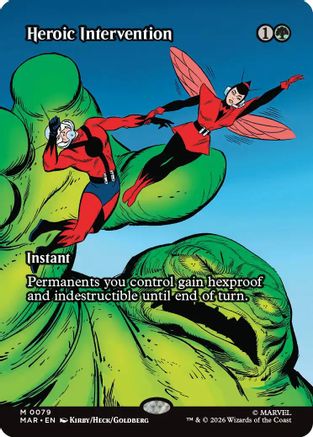 Heroic Intervention (0079) (Borderless) (79) [Marvel Universe Eternal-Legal] - Deck Out Gaming