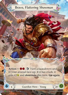 Bravo, Flattering Showman - HER154 (HER154) [Flesh and Blood: Promo Cards] Cold Foil - Deck Out Gaming