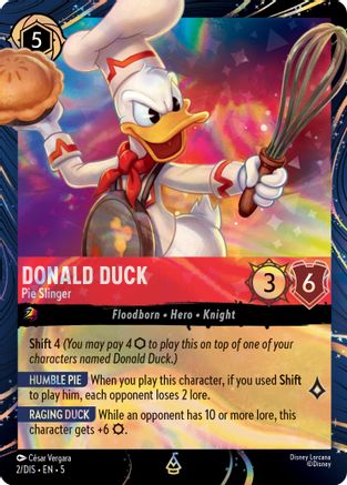 Donald Duck - Pie Slinger (2) [Disney Lorcana Promo Cards] Holofoil - Deck Out Gaming