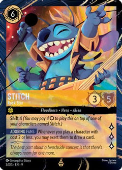 Stitch - Rock Star (3) [Disney Lorcana Promo Cards] Holofoil - Deck Out Gaming