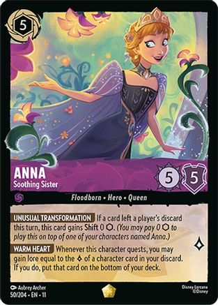Anna - Soothing Sister (50/204) [Winterspell] Cold Foil - Deck Out Gaming