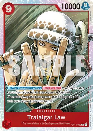 Trafalgar Law - OP14-009 (OP14-009) [The Azure Sea's Seven] Foil - Deck Out Gaming