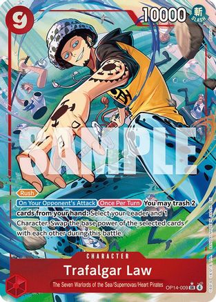Trafalgar Law - OP14-009 (Alternate Art) (OP14-009) [The Azure Sea's Seven] Foil-1