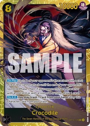 Crocodile - OP14-120 (OP14-120) [The Azure Sea's Seven] Foil - Deck Out Gaming