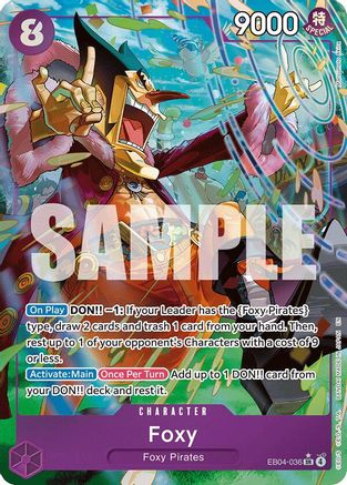 Foxy (Alternate Art) (EB04-036) [The Azure Sea's Seven] Foil - Deck Out Gaming