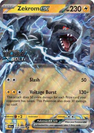 Zekrom ex (Black Bolt Stamped) (34) [Miscellaneous Cards & Products] Holofoil - Deck Out Gaming