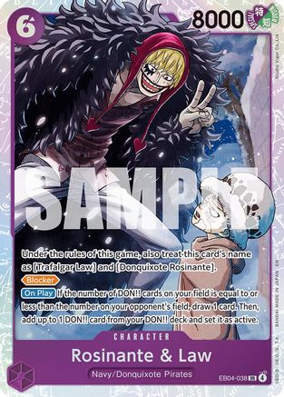 Rosinante & Law (EB04-038) [The Azure Sea's Seven] Foil - Deck Out Gaming