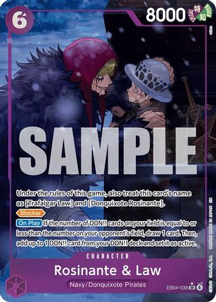 Rosinante & Law (Alternate Art) (EB04-038) [The Azure Sea's Seven] Foil-1
