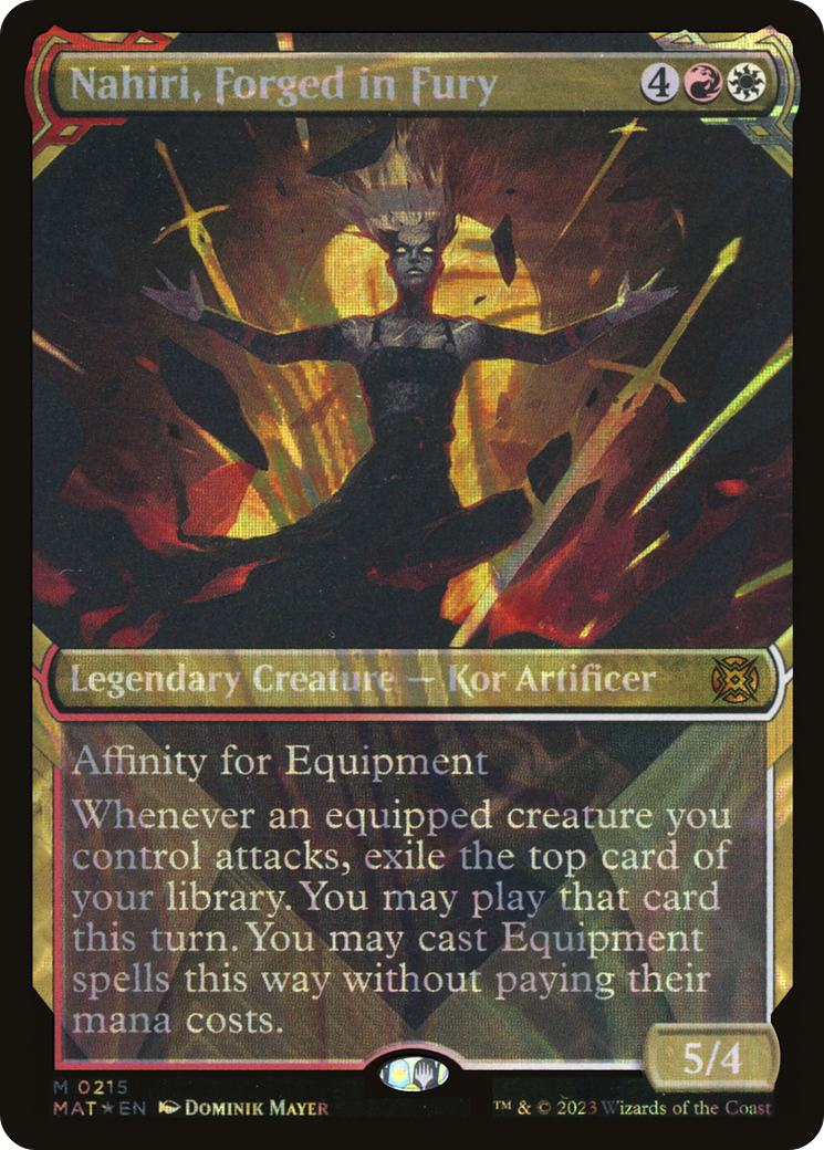 Nahiri, Forged in Fury (Halo Foil) (215) [March of the Machine: The Aftermath] foil - Deck Out Gaming