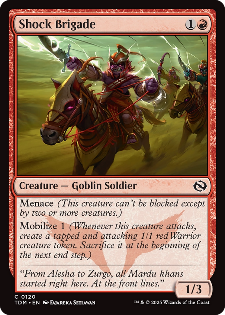Shock Brigade (120) [Tarkir: Dragonstorm] foil - Deck Out Gaming
