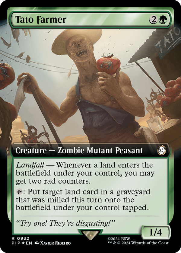 Tato Farmer (Extended Art) (Surge Foil) (932) [Fallout] foil - Deck Out Gaming