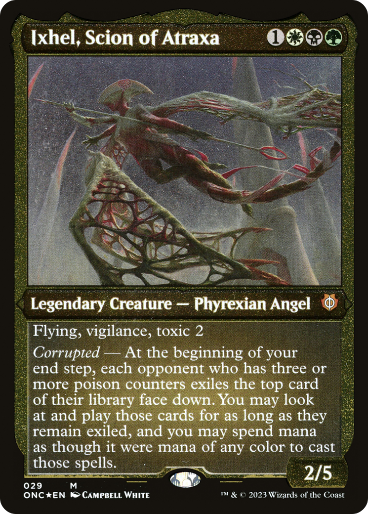 Ixhel, Scion of Atraxa (29) [Phyrexia: All Will Be One Commander] etched - Deck Out Gaming