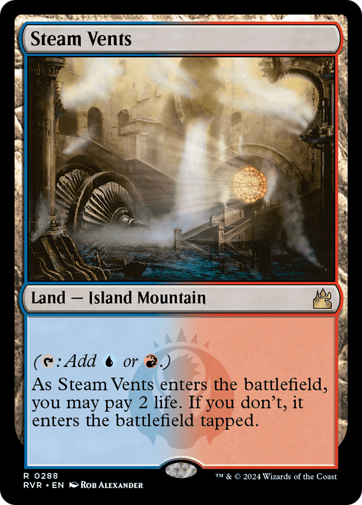 Steam Vents (288) [Ravnica Remastered] foil - Deck Out Gaming