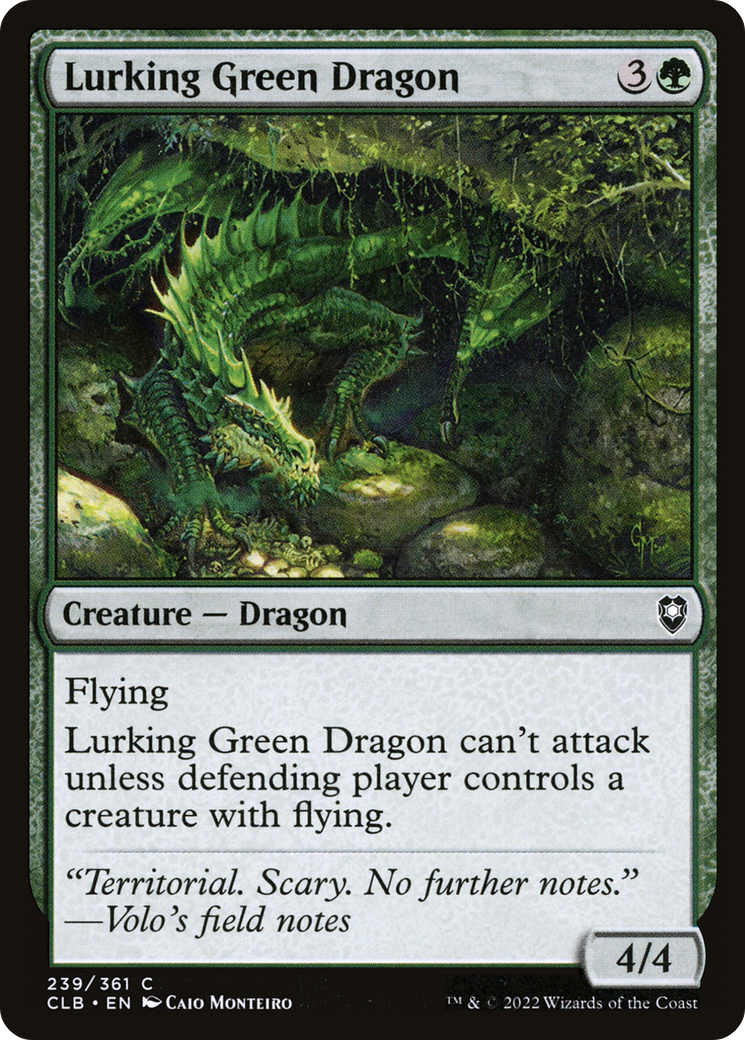 Lurking Green Dragon (239) [Commander Legends: Battle for Baldur's Gate] - Deck Out Gaming