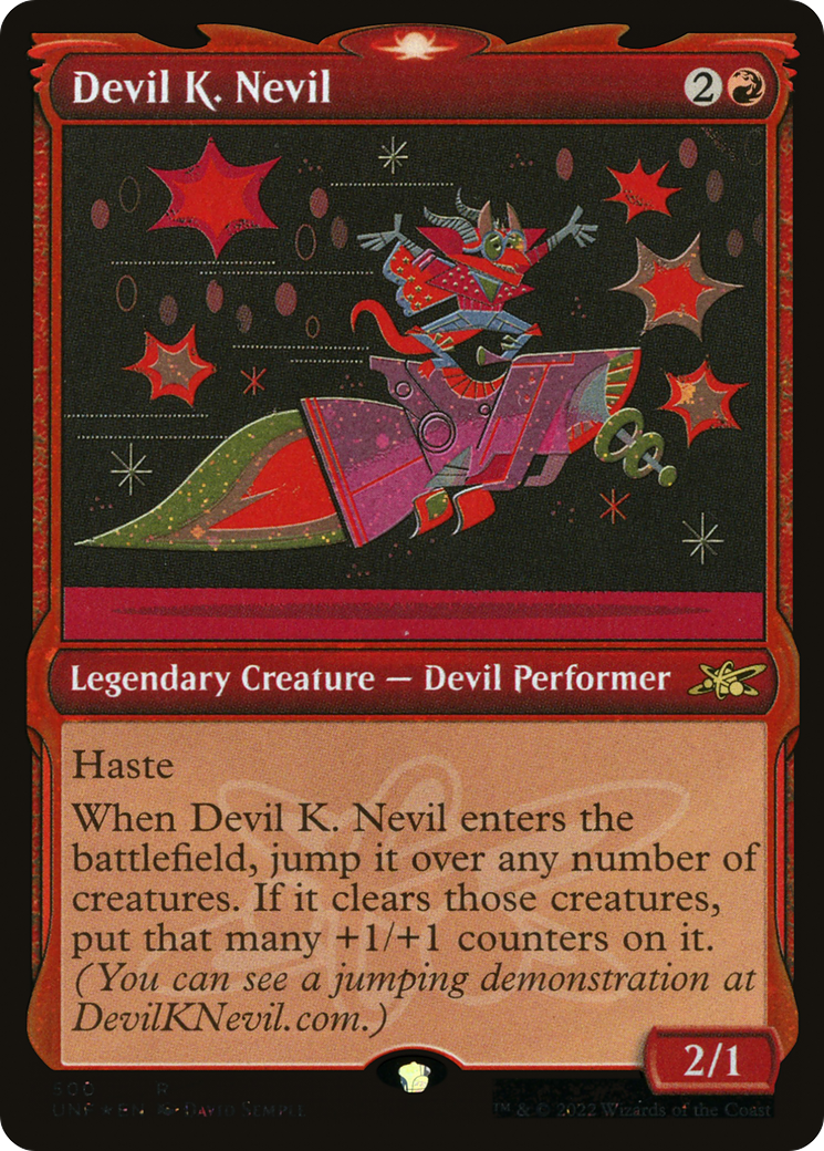 Devil K. Nevil (Showcase) (Galaxy Foil) (500) [Unfinity] foil - Deck Out Gaming
