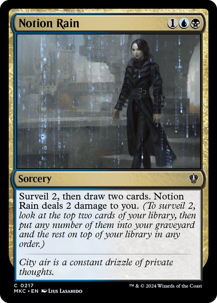 Notion Rain (217) [Murders at Karlov Manor Commander] - Deck Out Gaming