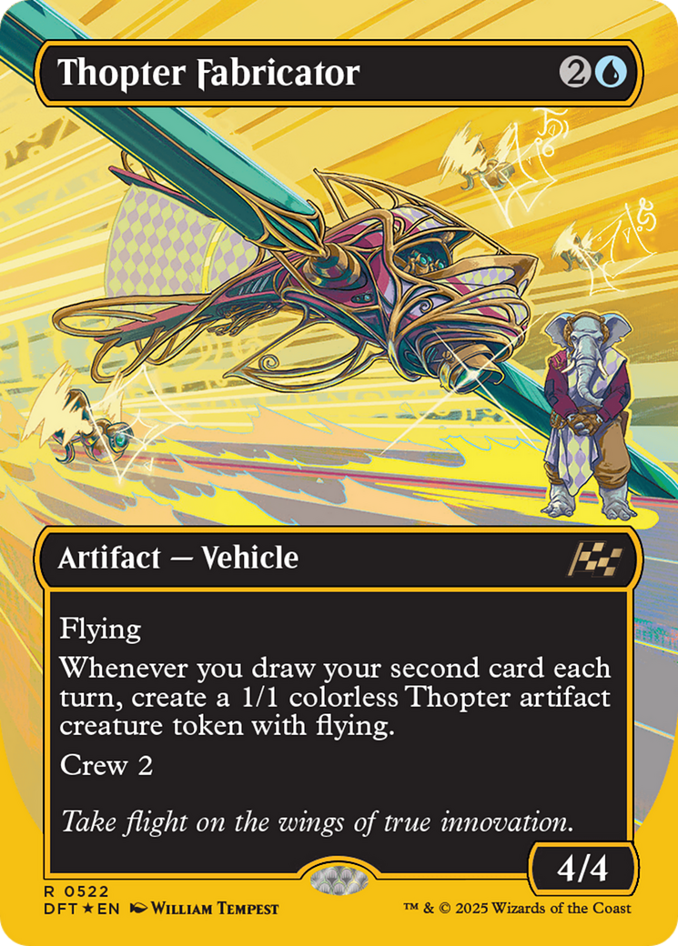 Thopter Fabricator (Borderless) (First-Place Foil) (522) [Aetherdrift] foil - Deck Out Gaming